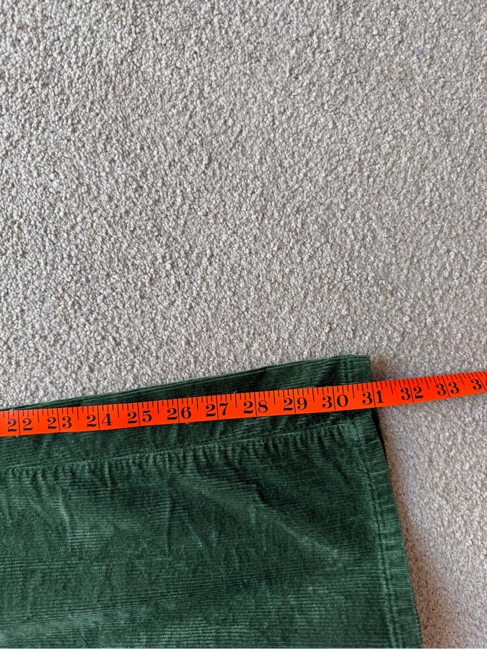 Pilcro by Anthropologie Forest Green Corduroy Flare Pants Size 28 - Picture 10 of 10